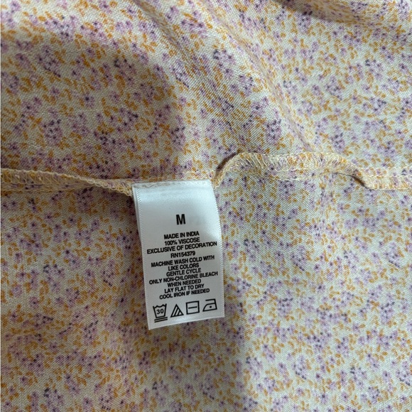 Aeropostale Peach Floral Tie-Front Maxi Dress - Picture 7 of 7